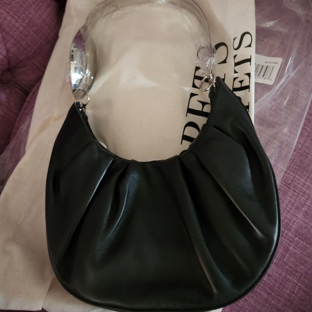 Puppets and Puppets Black Calf Spoon Bag NWT $495
